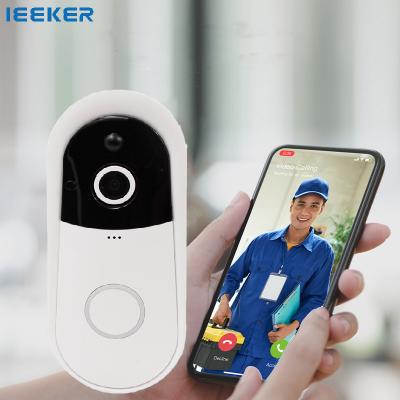 China Ieeker Battery Small Size Wireless Smart Doorbell Monitor Waterproof Wireless Doorbell W-D1 for sale