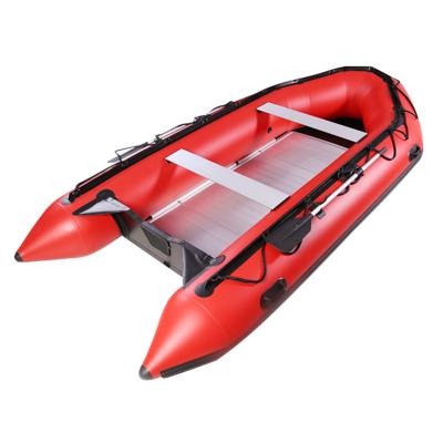 China River Folding PVC Hypalon Collapsible Aluminum Floor Plywood Inflatable Floating Lightweight Fishing Boat for sale