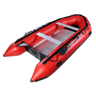 China Cheap Aluminum Ce PVC Hypalon Canoe Drift River Ferry Canoe 9ft 2.7m Inflatable Aluminum Fishing Boat for sale