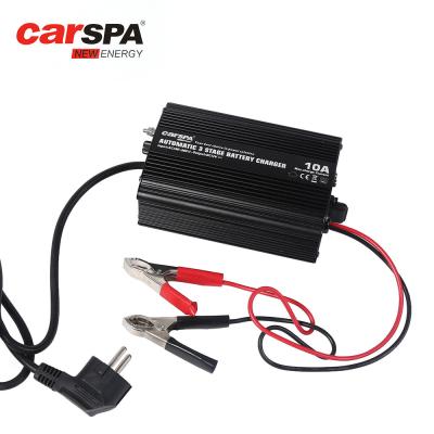 Chine Chargeur de batterie de voiture de stockage de 3 étapes 12V 10A pour le GEL de batterie au plomb scellé à vendre