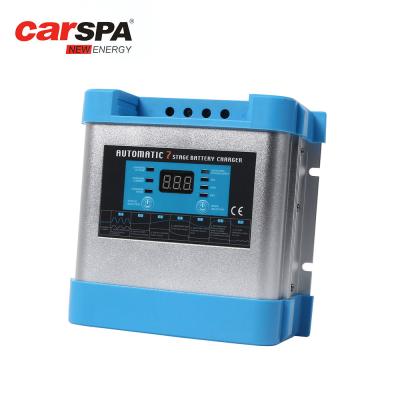 Chine 10Amp 7 utilisation intelligente de batterie de gel d'adaptateur de chargeur de batterie de l'étape 24v à vendre