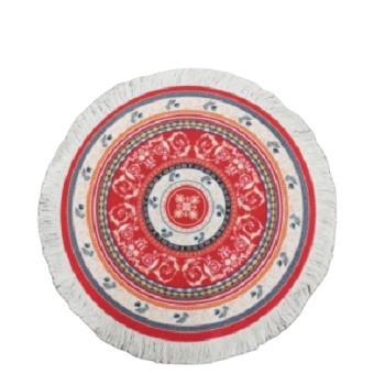 China Sustainable Persian Use Set Area Rugs For Dining Table Round With Non-Slip Fringe Coaster Printed Tassel Design for sale