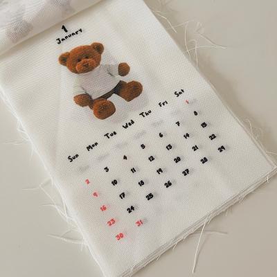 China 2022 Wall Calendar Bear Printing Calendar Cartoon Planner Cute Hanging Paper Wall Calendars for sale