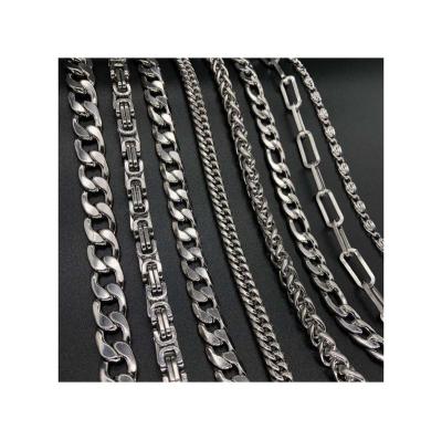 China Fashion Hot Selling Fashion Bracelet Necklace DIY Stainless Steel Chain For Bracelet Necklace for sale