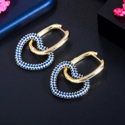 China 2022 TRENDY new design gold plated stainless steel earring Korean silver earrings fashion jewelry drop earrings women for sale