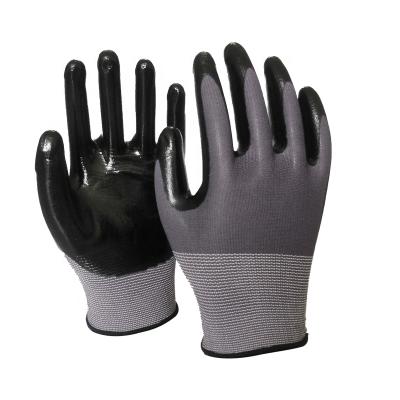 China Factory Directly Sell Oil Resistant Smooth Nitrile Work Liner Gloves for sale