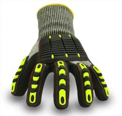 China Impact Protection TPR Cut Resistant Anticut Level 5 Mechanic Gloves Anti Impact Fishing Gloves ODM for sale