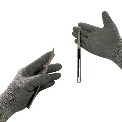 China Breathable 13 Gauge Ply Latex Coated Safety Cut Resistant Gloves for sale