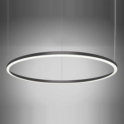 China Factory Wholesale Modern Creative Design Ring Round LED Chandelier Lighting For Hotel Project Indoor Living Room for sale