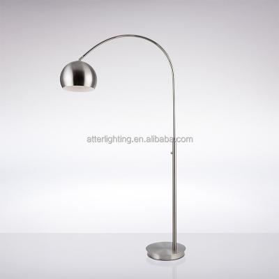 China Indoor Modern Classic Floor Standing Sofa Arc Fishing Stand Metal Lighting Height 72