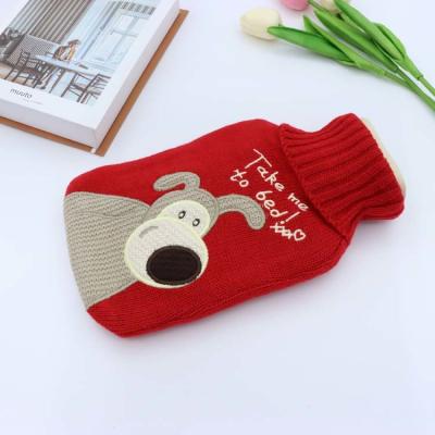 China Warm Hand Rectangle Rubber Hot Water Bag 17*16*3 Cm for sale