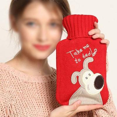 China Water-filling Rubber silicone Hot Water Bottle Bag Hot Heat Pack Warm Te koop