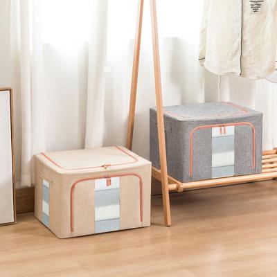 China Multiscene Waterproof Fabric Storage Bins , Save Space 72L Storage Box for sale