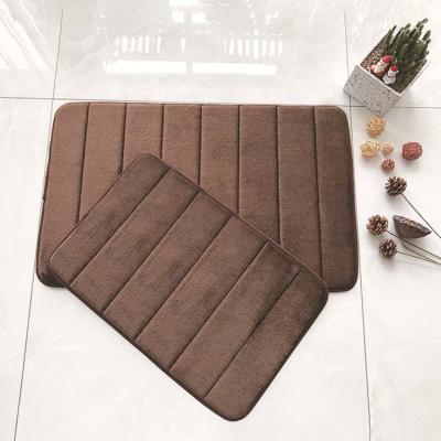 China Microfiber Thick Anti Slip Bath Mat For Bathroom Floor for sale