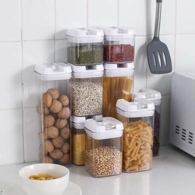 China Kitchen Multi Functional Clear Food Storage Container With Airtight Lid for sale