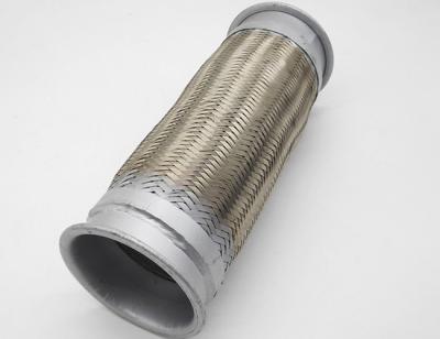 China Tractor Corrugated SUS 201  3.5” Flexible Metal Exhaust Hose for sale