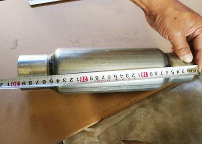 China Galvanisierte Stahl-2,5 Zoll-Auto-Auspuff-Resonator-Universalleistungs-Flaschen-Art zu verkaufen