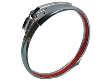 China Runde Rohr-Schnellverriegelung galvanisierte Stahlklammern Ring Circular Quick Fit Dia 125 Millimeter zu verkaufen