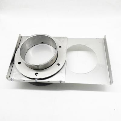 China 6 Inch Manual Blast Gate Heavy Duty Metal Sliding Damper Hvac Stamped Parts for sale