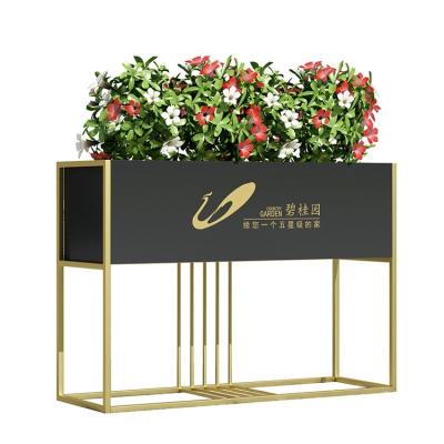 China Newest Design Minimalist Square Good Quality Low Price Outdoor Flower Box for sale