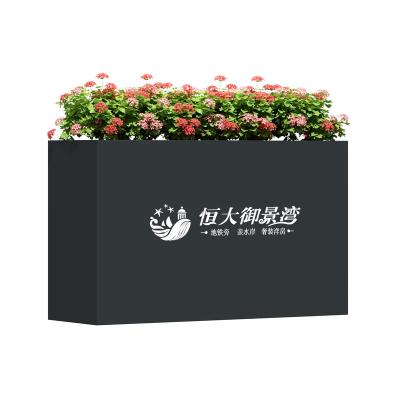 China Minimalist Tieyi Commercial Street Sales Service Combination Planting Single Outdoor Flower Bed Slot Flower Box for sale