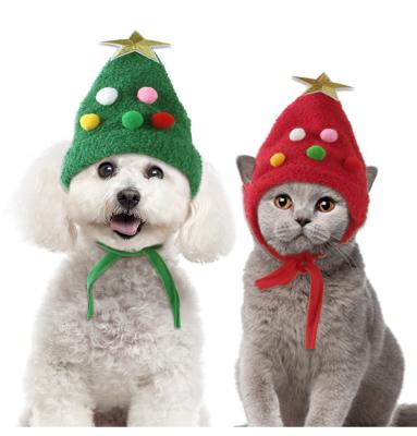 China For Whole Sale Pet Cat Headwear Supplies Funny Pet Christmas Hat for sale