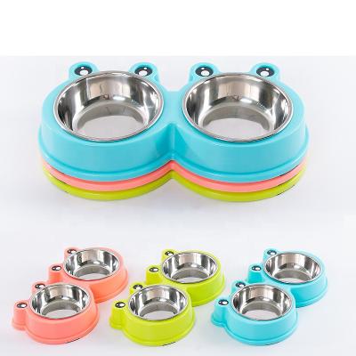 China Sustainable Pet Plastic And Steel Bowl for sale