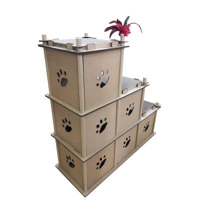 China New Design Viable Cardboard Cat Play House Scratcher Cat Furniture Scratcher for sale