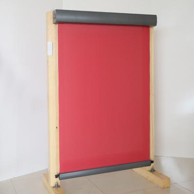 China Slat Steel-Wire Track Guide Surface Roller Blinds , Motorized Surface Roller Blind for sale