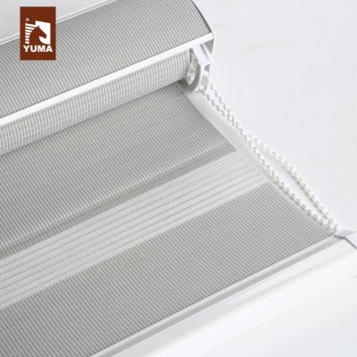 China Indoor Heat-Insulation Sun Shade Day Night Zebra Blinds Fabric 118 Inch Width for sale