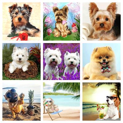 China Waterproof+ECO-Friendly Factory Provides Reliable Natural And Beautiful High Quality Puppy 5D Diamond Paintings for sale