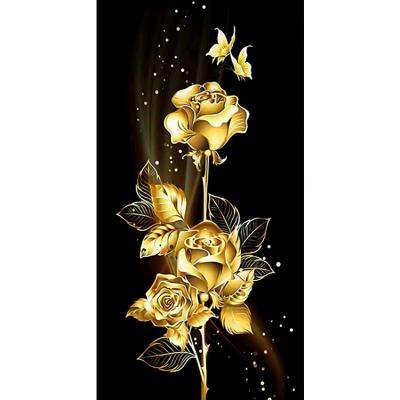 China Good Quality Waterproof+ECO-Friendly Various Indoor Art Decorations Flowers Full Drill Around Diamond Painting for sale