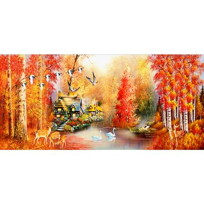 China Wholesale Diy Diamond Painting Forest Cabin Landscape Diamond Interior Decoration Art 5D Diamond Painting from Waterproof+ECO-Friendly for sale