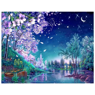 China Wholesale Waterproof+ECO-Friendly High Quality Modern Landscape Custom Full Drill Diamond Painting for sale