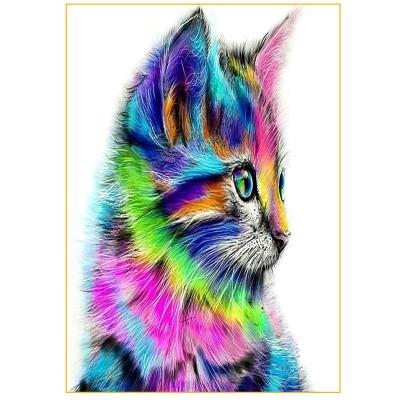 China Waterproof+ECO-Friendly Simple Style Customized Diy Eco Friendly 5D Cat Square Diamond Painting for sale