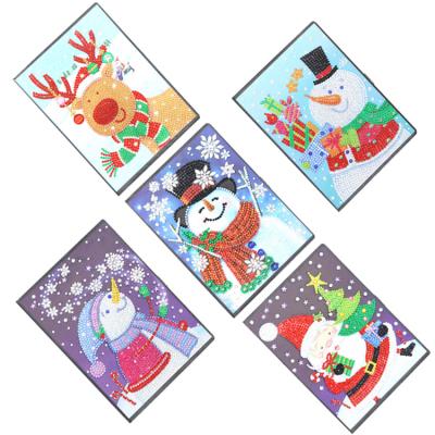 China CLASSIC Santa Claus Christmas Diy Notebook Diamond Painting Series 5d Crystal Diy Christmas Diamond Wholesale Decoration Notepad for sale