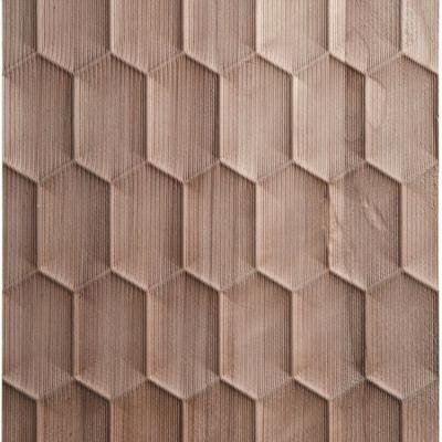 China Durable Decorative Accents Furniture Facade Wood Laser Cut 3D Wall Panels Wood Panel For Interior Cladding for sale