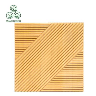 China Modern Design Flexible Luxury Wooden Fluted Fluted Interior Decorative Trim Wallpaper Panel for sale