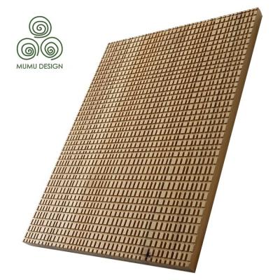 China Sound Insulation Home MDF 3D Decorative Exterior Solid Wood Cladding Waterproof PVC Bathroom Relife Wall Panels for sale