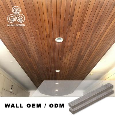 China Ceilings MUMU Solid Wood PVC MDF 3D Effect Artistic Stretch Ceiling For House Roof Aluminum Ceiling Panels Decoration for sale