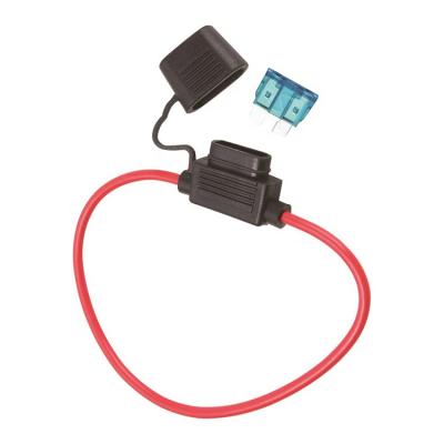 China Hot Sale Car Audio Waterproof Fuse Holder LOW VOLTAGE 40 A.W.G. Cable standard 12 amp waterproof for sale