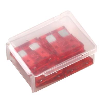 China Good quality LOW VOLTAGE 19mm standard ZINC blade fuse with plastic box fuse set (2A/3A/4A/5A/7.5A/10A/15A/20A/25A/30A/35A/40A) for sale