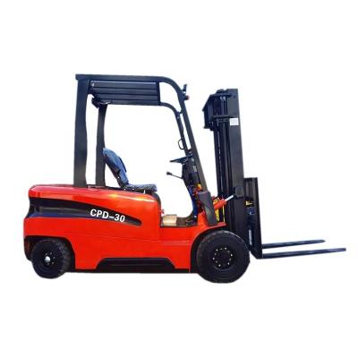 China 3 Ton Electric Forklift Equipped With Large Battery Capacity , Solid Tires 1.2M Fork Length for sale