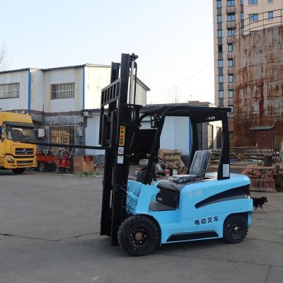 China 2 Stage/3 Stage Mast 1.5 Ton Portable Electric Forklift for Construction / Warehouse stand up electric forklift for sale