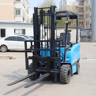 China Powerful and 1 ton Electric Forklift Truck with 180mm/s Lifting Speed and Heavy Duty Hydraulic Steering for sale