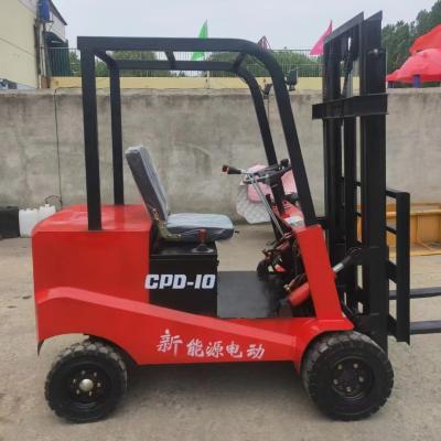 China Electric 1 Ton Forklift 3m Lifting Height 12km/H Full Load Speed 60V Rated Voltage Manual Electric Forklift for sale