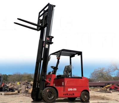 China 2.5 Ton Electric Forklift With 48V Battery 5m Max Lifting Height And 2.5m Turning Radius for sale