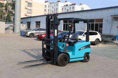 China 3 Stage Full Free Lift Small Electric Forklift 48V/400Ah Charger All Terrain Electric Forklift for sale