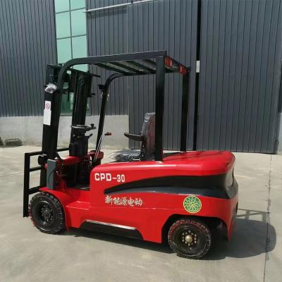 China Solid Tire Ac Controller Electric Forklift 3 Ton Price 600Ah Battery Capacity for sale