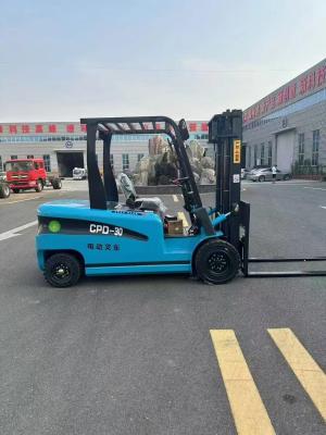 China Forklift 3 ton Electric Forklift with Fork Length 1.2 Meters and 48V Battery Voltage AC Controller for sale